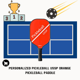 Pickleball USSP Name Orange Pickleball Schläger