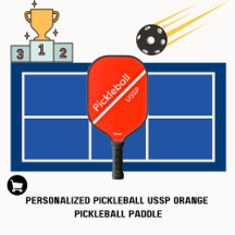 Pickleball USSP Name Orange