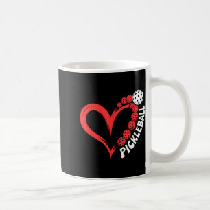 Pickleball Valentinstag Herz  Kaffeetasse