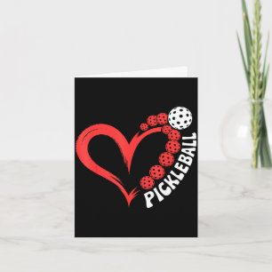 Pickleball Valentinstag Herz Karte