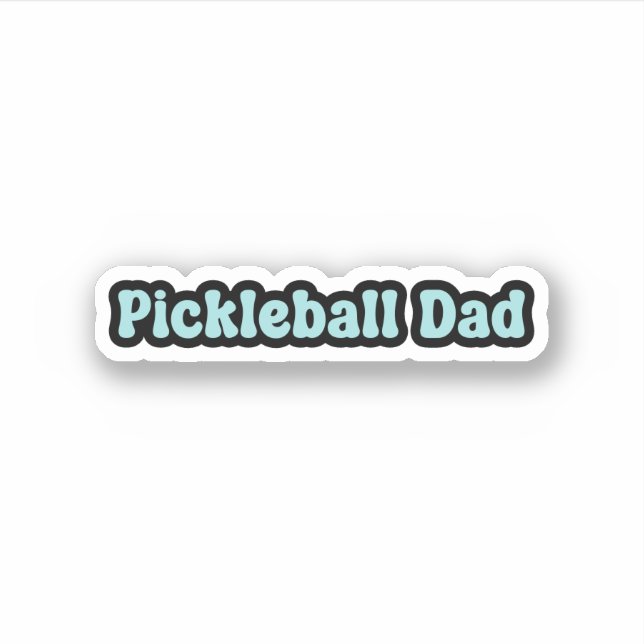 Pickleball-Vater Aufkleber (Vorderseite)