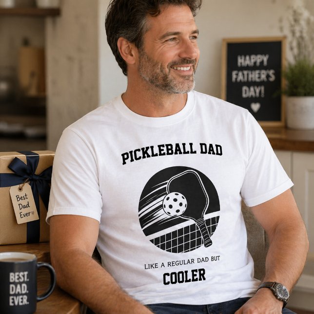 Pickleball-Vater-Geschenk -  T-Shirt (Von Creator hochgeladen)