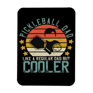 Pickleball-Vater wie ein regelmäßiger Vater, aber Magnet