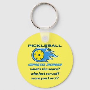 Pickleball verbessert das Gedächtnis Lustig Schlüsselanhänger