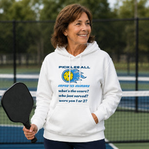 Pickleball Verbessert Das Gedächtnis Lustiger Frau Hoodie