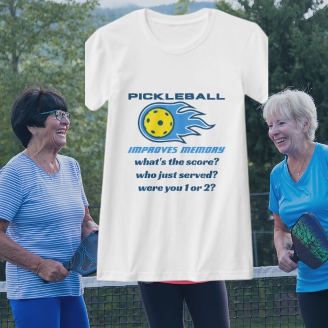 Pickleball verbessert den Erinnerungswitz-T - Shir T-Shirt (Von Creator hochgeladen)