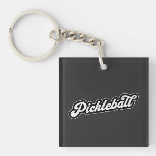 Pickleball Vintag Retro Schlüsselanhänger