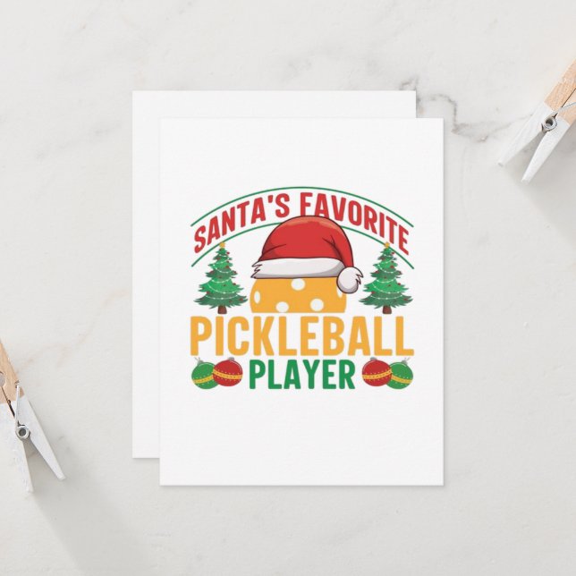 Pickleball Weihnachten (Vorderseite/Rückseite Beispiel)