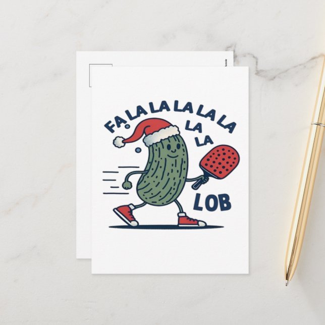 Pickleball Weihnachten (Vorderseite/Rückseite Beispiel)