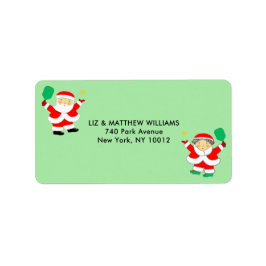 Pickleball Weihnachten Adressaufkleber