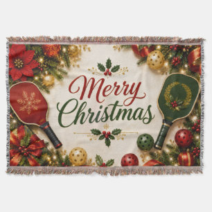 Pickleball-Weihnachten auf dem Court  Decke