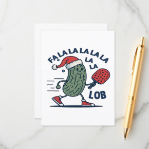 Pickleball Weihnachten Begleitkarte