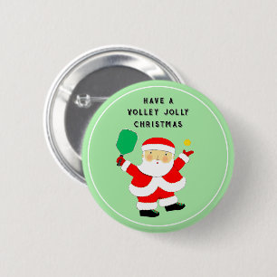 Pickleball Weihnachten Button