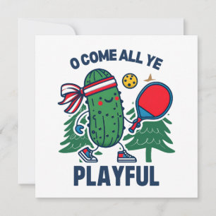 Pickleball Weihnachten O kommt alles, was ihr Play