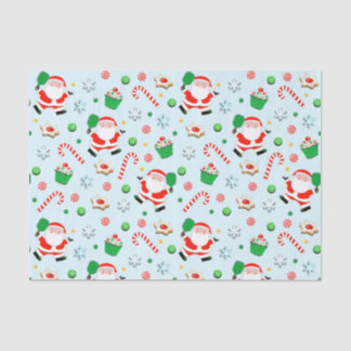 Pickleball Weihnachts-Weihnachtszettel Seidenpapier