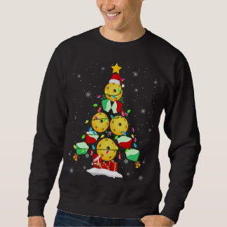 Pickleball Weihnachtsbaum Santa Pickleball Sweatshirt