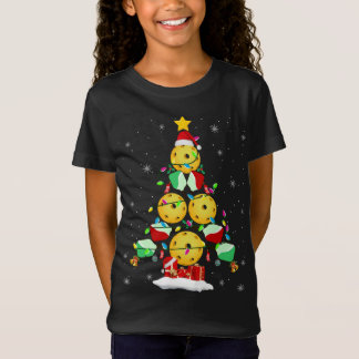 Pickleball Weihnachtsbaum Santa Pickleball T-Shirt