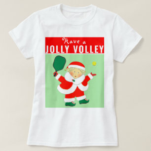 Pickleball Weihnachtsfeiertag T - Shirt