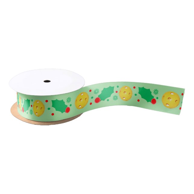 Pickleball Weihnachtsgeschenk Satin Ribbon Satinband (Spule)