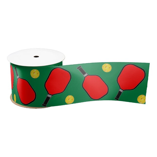 Pickleball Weihnachtsgeschenke Satin Ribbon Satinband (Spule)