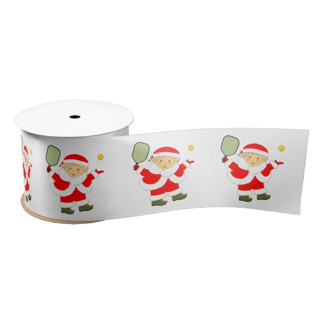 Pickleball Weihnachtsgeschenke Satin Ribbon Satinband (Spule)