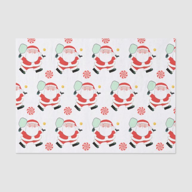 Pickleball Weihnachtsgeschenke Seidenpapier (Vorderseite)