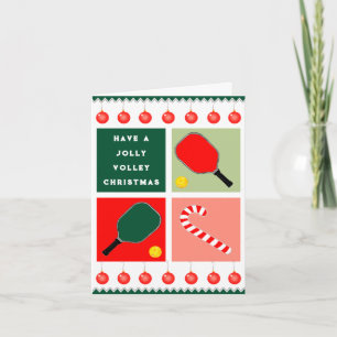 Pickleball-Weihnachtsgeschenkkarten Feiertagskarte