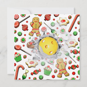Pickleball Weihnachtskarten