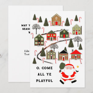 Pickleball Weihnachtskarten Feiertagskarte