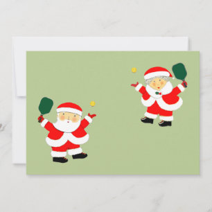 Pickleball Weihnachtskarten Feiertagskarte