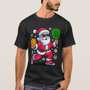 Pickleball-Weihnachtsmann-Enthusiasten Weihnachts- T-Shirt
