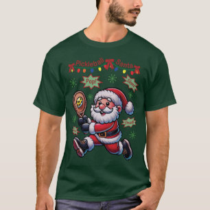 Pickleball Weihnachtsmann Weihnachten T-Shirt
