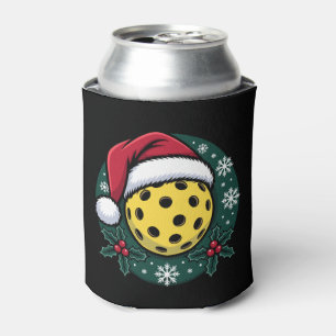 Pickleball Weihnachtsmannhut Holly Weihnachten Fei Dosenkühler