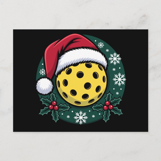 Pickleball Weihnachtsmannhut Holunder Weihnachten  (Vorderseite)