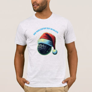 Pickleball Weihnachtsmannmütze Weihnachts-Pickleba T-Shirt