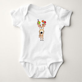 Pickleball-Weihnachtsrentier Baby Strampler