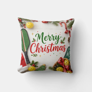 Pickleball Weihnachtsthema  Kissen