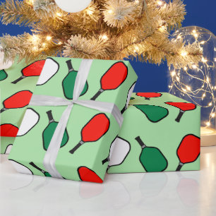 Pickleball Weihnachtswrapping Paper Geschenkpapier