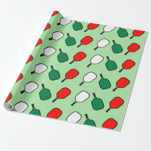 Pickleball Weihnachtswrapping Paper Geschenkpapier