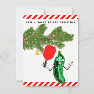 Pickleball Weihnachtszeit Feiertagskarte