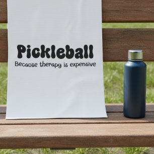 Pickleball, weil Therapie teuer ist - lustig Geschirrtuch
