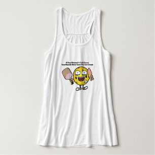 Pickleball, wenn du Soft Serve Will, geht auf Eisc Tank Top