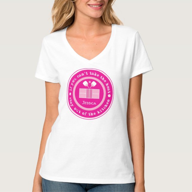 Pickleball: wenn Sie den benutzerdefinierten Hitze T-Shirt (Vorderseite)