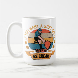 Pickleball Wenn Sie wollen Soft Serve gehen Ice Cr Kaffeetasse