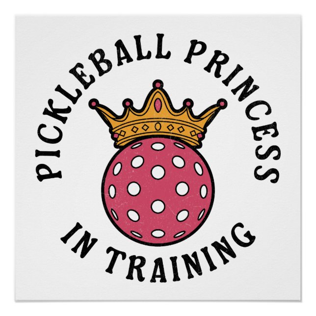 Pickleball Women Funny Poster (Vorderseite)