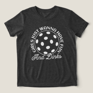 Pickleball Women Funny Zitat Tri-Blend Shirt
