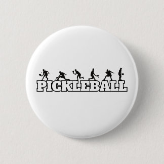 Pickleball Word Player Silhouetten Sport Action Button