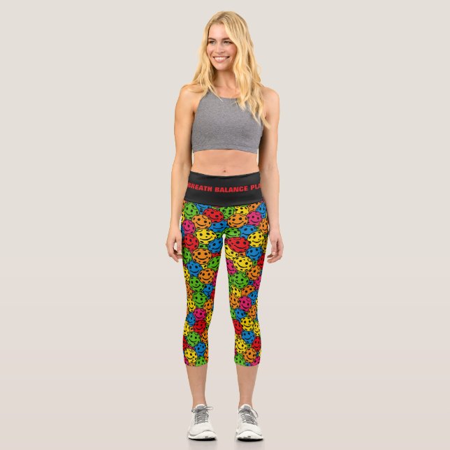 Pickleball Yoga Atem Balance Play Capri Leggings (Vorderseite)