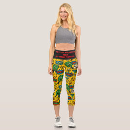 Pickleball Yoga Balanced & Pickled Capri Leggings