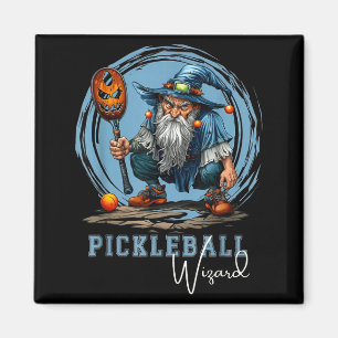 Pickleball-Zauberer lustige Fantasy-Sportkunst  Magnet